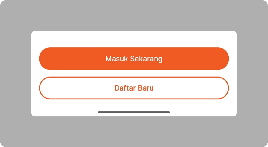 Tampilan tombol Daftar Baru