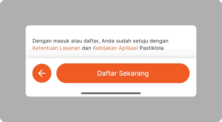 Tombol Daftar Sekarang